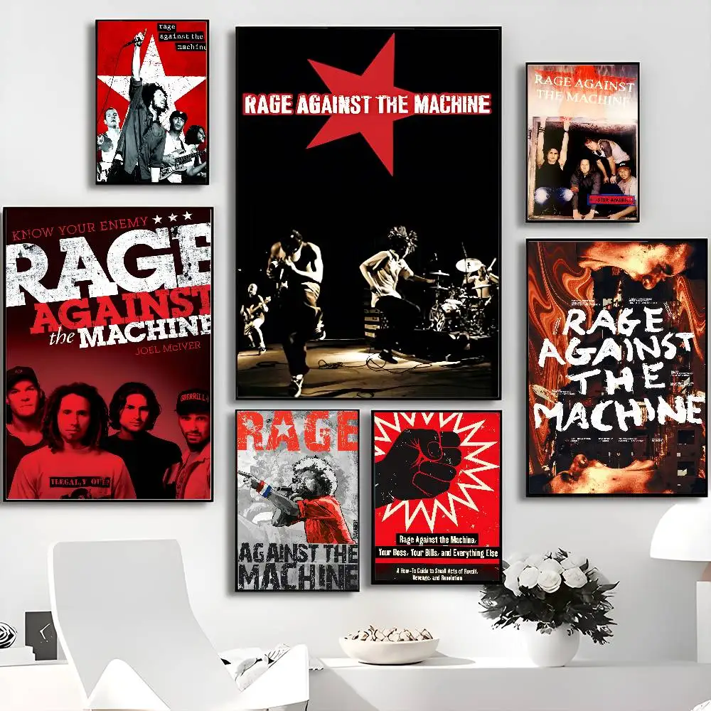 Rock Band Rage Against The Machine Classic Anime Classic Vintage Posters Whitepaper Prints Posters Artwork Kawaii Room Decor