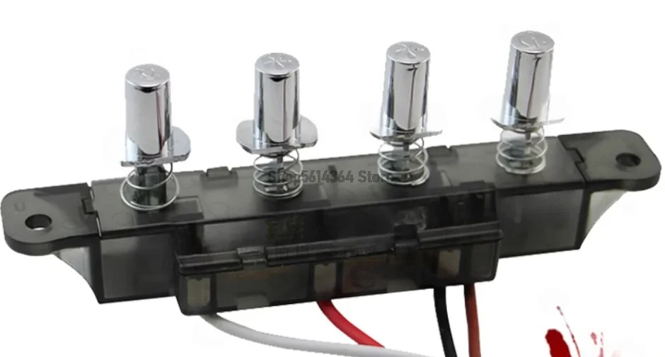 Metal 4-Key Piano Switch for Range Hood - Durable and Stylish Keypad Control for Easy Operation - Piano Switch Technology