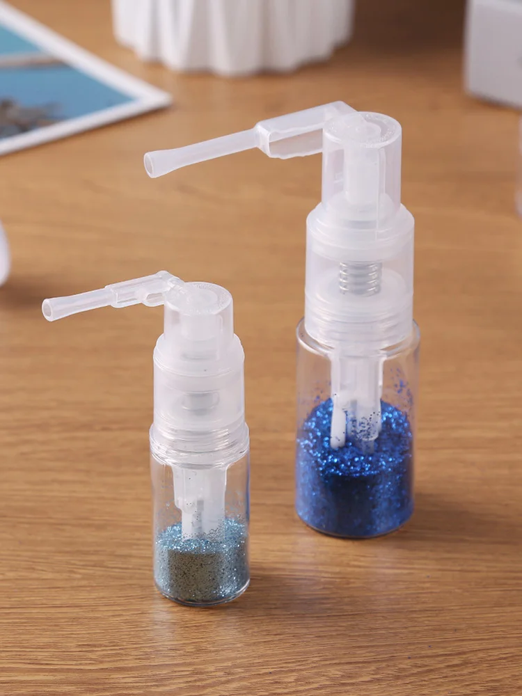 Botella pulverizadora de polvo de 14/35 ML, contenedor de viaje portátil vacío, botella de polvo recargable multiusos, botella pulverizadora con brillo