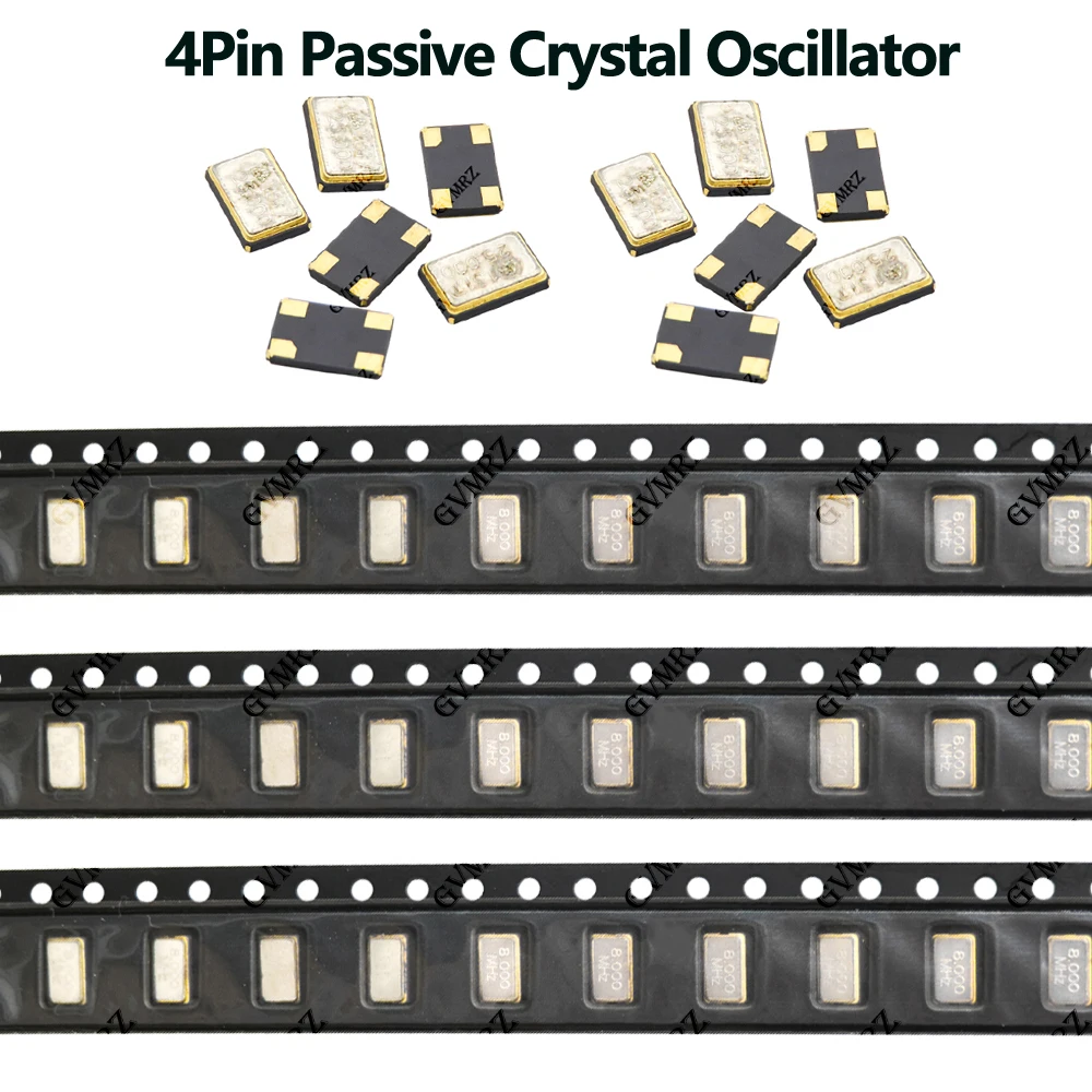 10PCS 4Pin Passive Crystal Oscillator - 5032 High Precision Quartz Resonator SMD 8MHZ 11.0592MHZ 10MHZ 16MHZ 12MHZ 20MHz 24MHZ