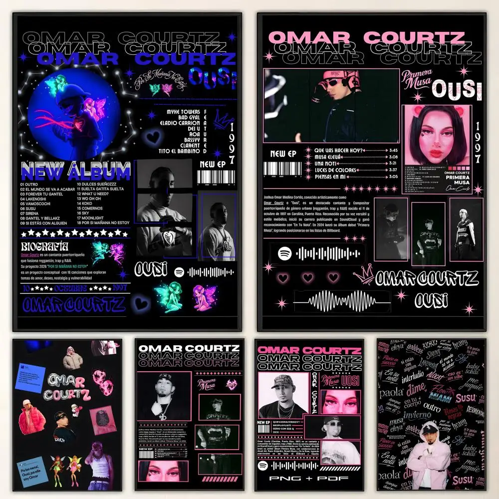 Singer O-Omar C-Courtz Poster HD art, waterproof, sticky wall, home decoration (living room, bedroom, bar), aesthetic