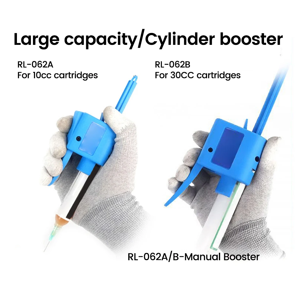 Herleven RL-062A RL-062B RL-062C Handmatige Lijm Naald Booster Spuit Olie Laspasta Flux Voortstuwingsgereedschap Naaldcilinder Booster