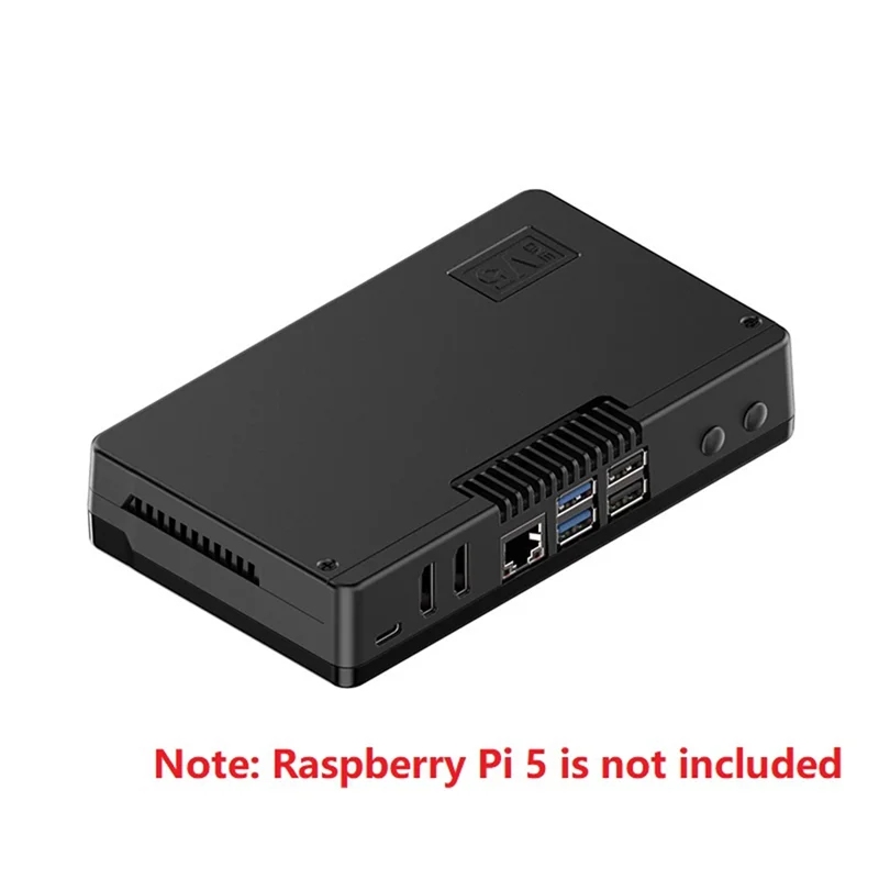 كفاءة لحالة Argon ONE V5 من سبائك الألومنيوم لعلبة Raspberry Pi 5 المعدنية