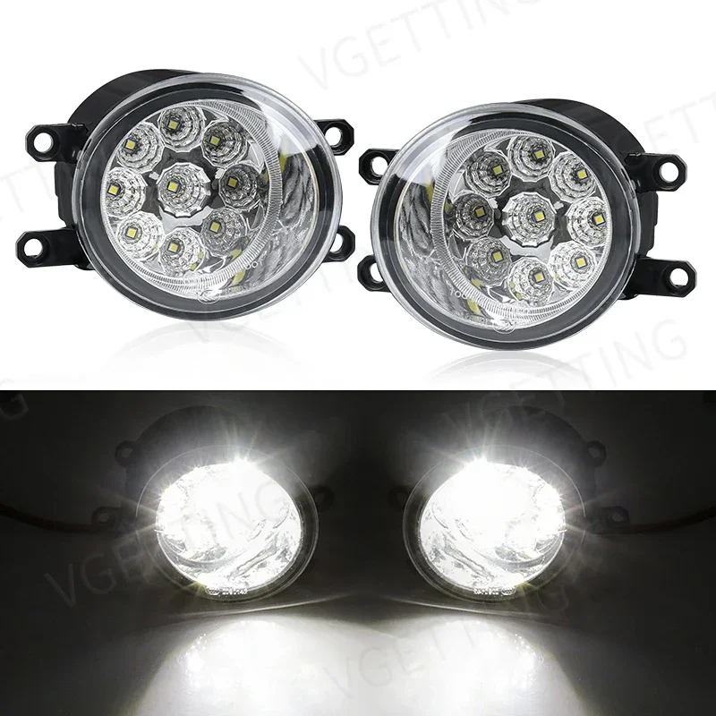 For Toyota Corolla Camry Yaris RAV4 Prius CHR Hilux Lexus Car Headlight Fog Lamp Assembly Daytime Running Lights 3.5 Inch 12V