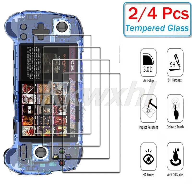2-4PCS 9H HD Tempered Glass For ANBERNIC RG557 RG556 ON ANBERNICRG557 ANBERNICRG556 Retro Handheld Screen Protector Cover Film