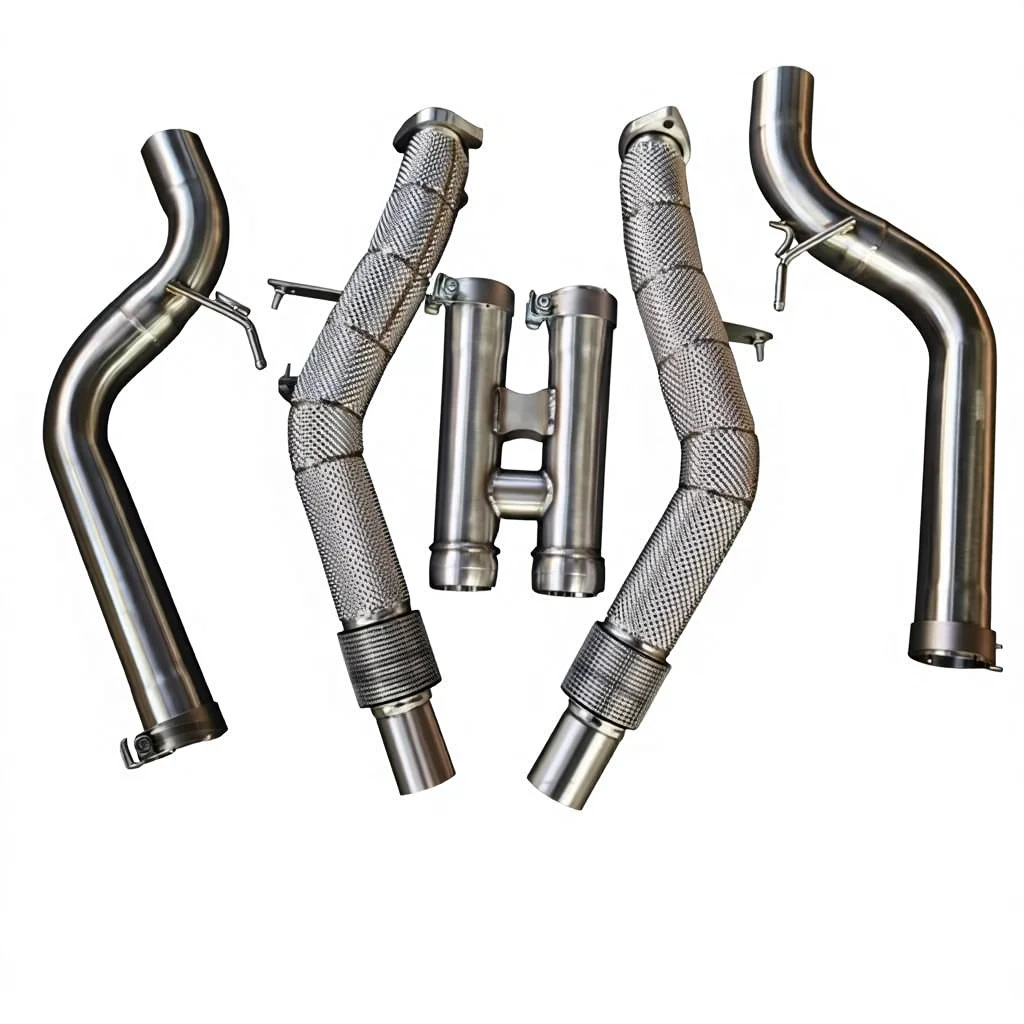 For Mercedes W222 S63 AMG 5.5L AWD High Performance Downpipe Sport For Turbo Upgrade And Engine Tuning