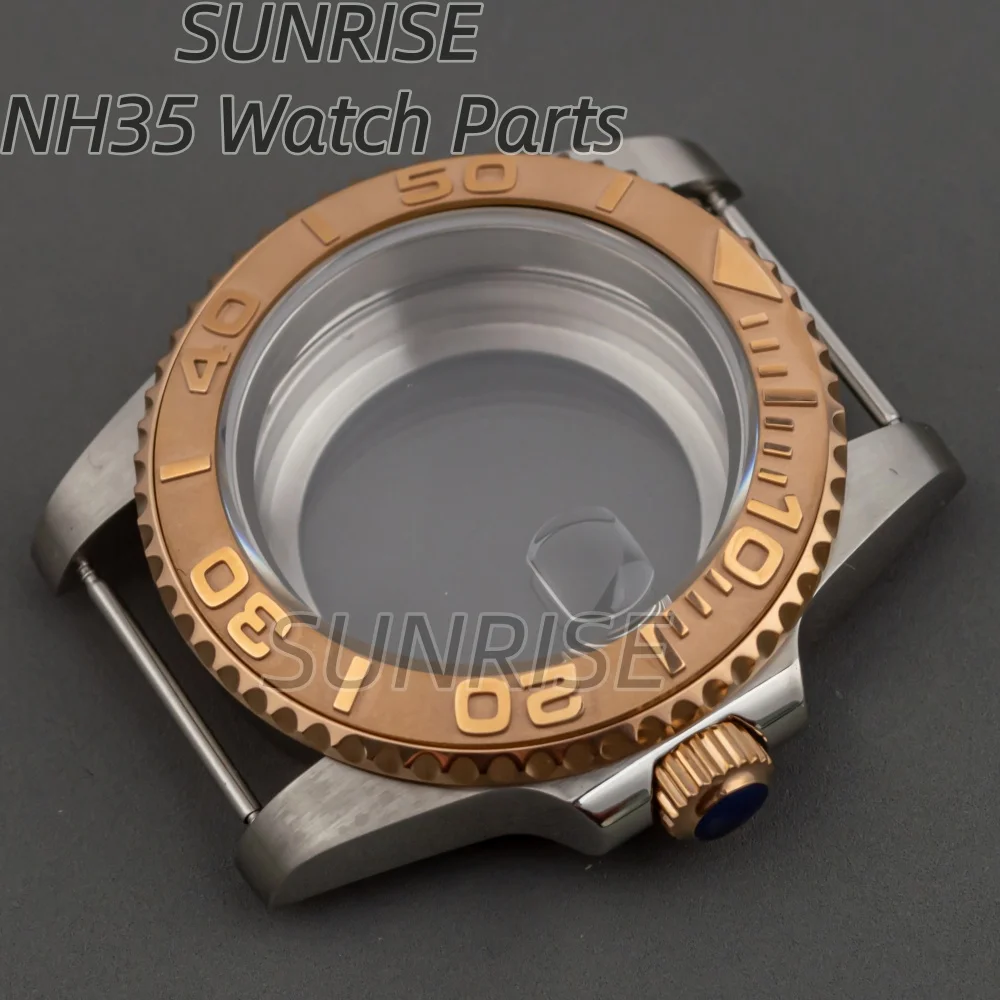 

Rose Gold 40mm NH35 Watch Case Sapphire Glass Solid 316L Stainless Steel for SUB GMT Yacht-Master NH34 NH35 NH36 NH38 Movement