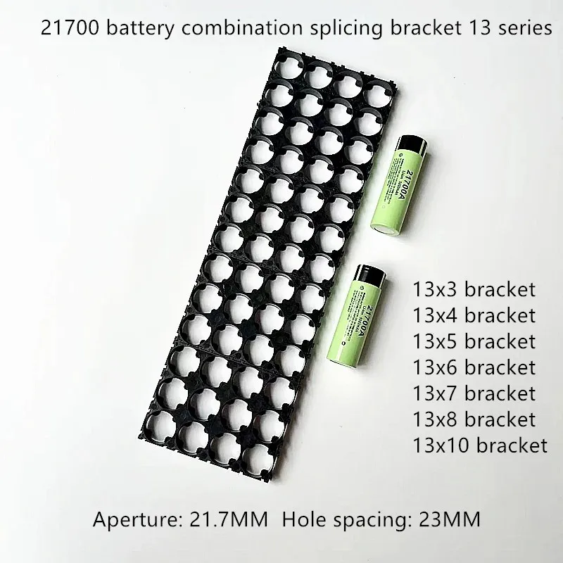 13 Strings Battery Combination Bracket 21700 Lithium Battery Fixed Combination Bracket Aperture 21.2mm