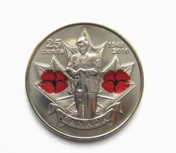 Canada 2010 Year World War II victory 65th commemorative coin