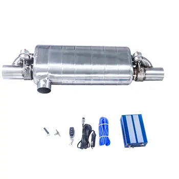 GFC Výfukový systém automobilu Ovládání vakuového ventilu Výfukové potrubí Variabilní tlumič výfuku z nerezové oceli Univerzální 51 63 76 mm Dálkové ovládání 10 nejlepší prodej tlumič výfuku s dálkovým ovládáním - №8