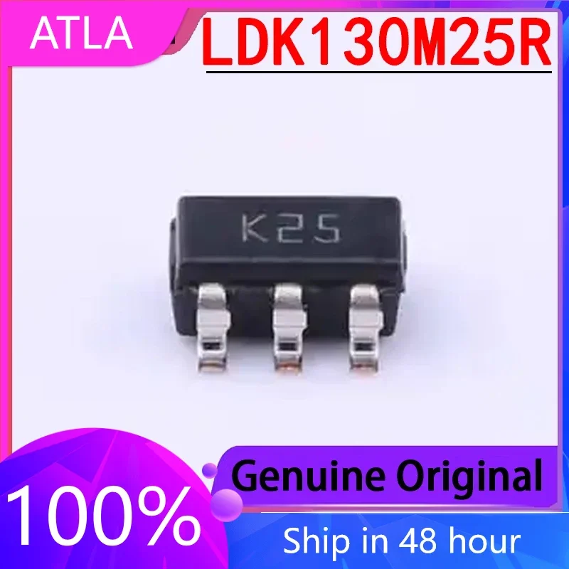 2PCS New Original LDK130M25R SOT-23 5.5V 2.5V 300mA Linear Regulator (LDO)