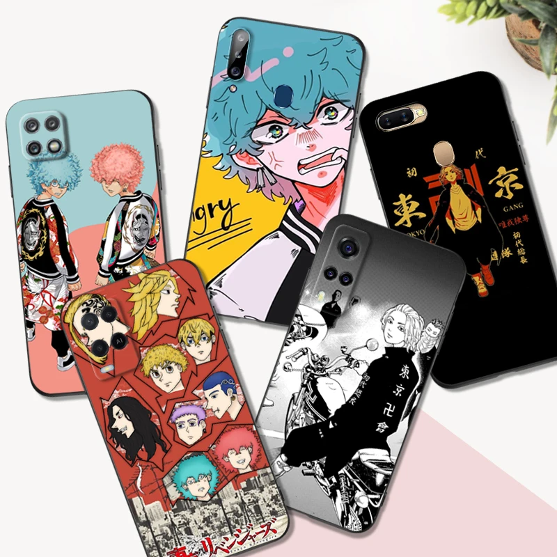 Черный чехол ТПУ для OPPO Reno 7 7Z 8 Lite 4G 5G PRO F11 F17 F15 F19 F19S F21 Токийский ревенсивный