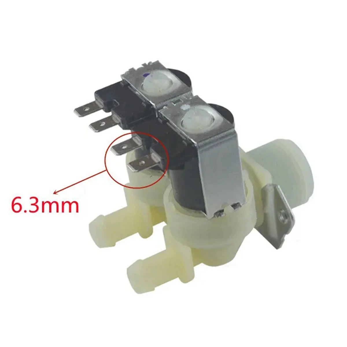 Drum Washing Machine Inlet Water Valve Dual Heads Inlet Magnetic Valve for Samsung Cylinder Washing Machine FPSJAS