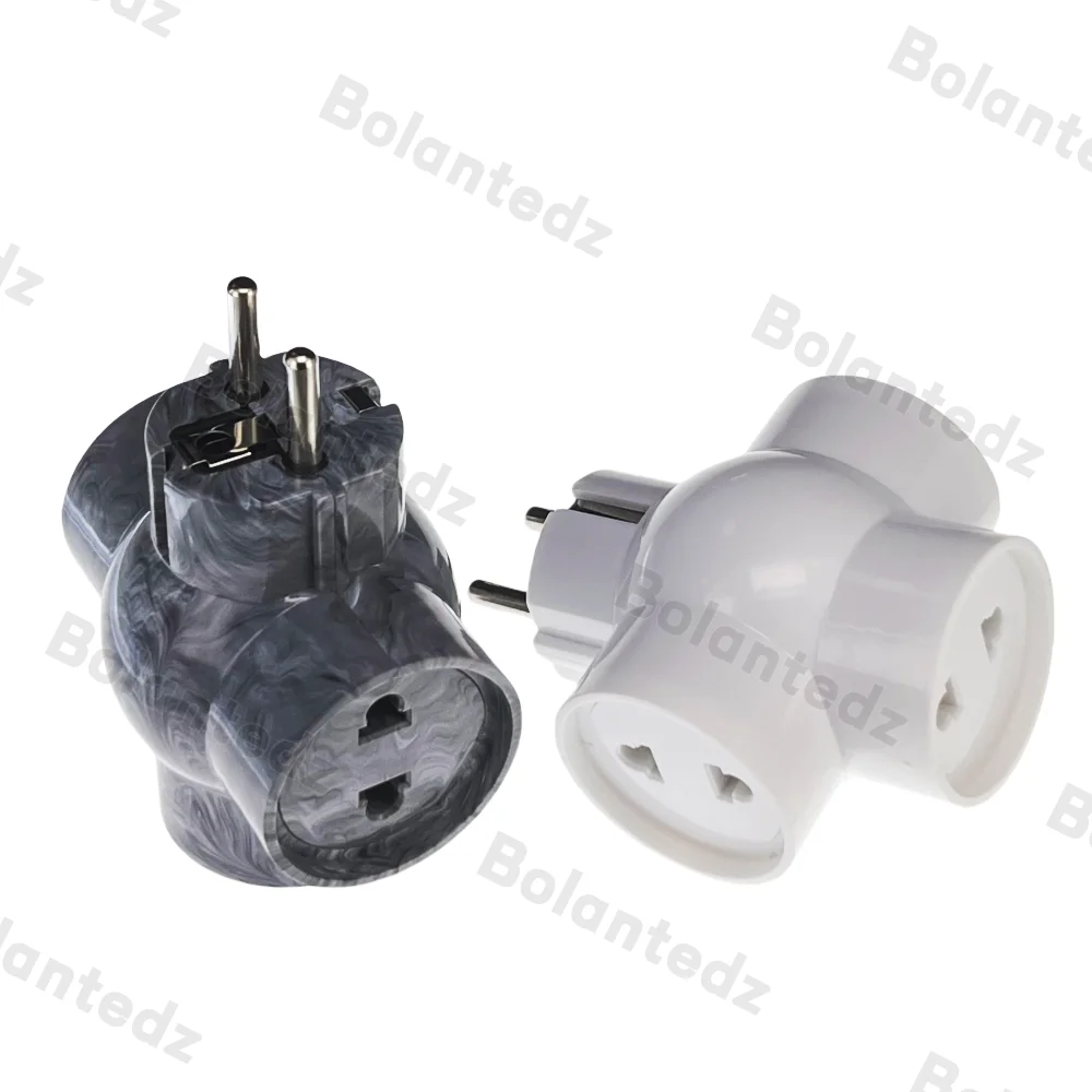 Europäischer stecker umwandlung stecker 3 fach 16a 250v eu steckdose adapter deutsch französisch russisch steckdose
