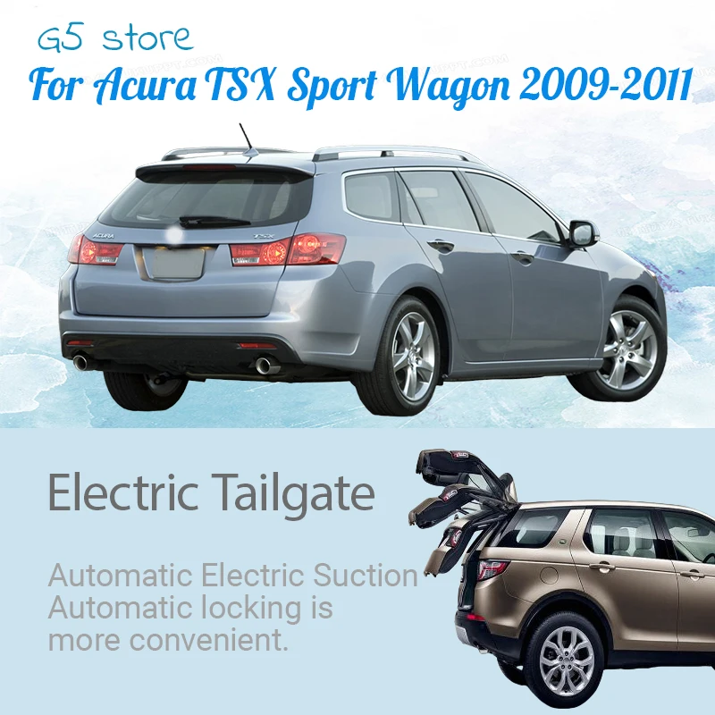 

For Acura TSX Sport Wagon Power Tailgate Kit 2009-2011 1-Click Auto Open/Close, OEM-Style, No-Wiring Install