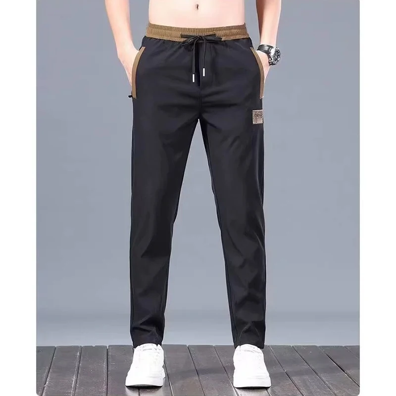 Spring and autumn large-size overalls new all-in-one men straight tube brand Chinese style sports loose all-in-one casual pants