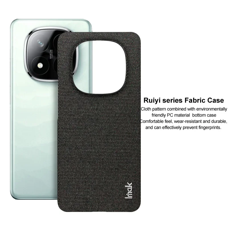Redmi Note 14 Pro Case IMAK Ruiyi Series Fabric Cover for Xiaomi Redmi Note14 Pro+ Plus 5G
