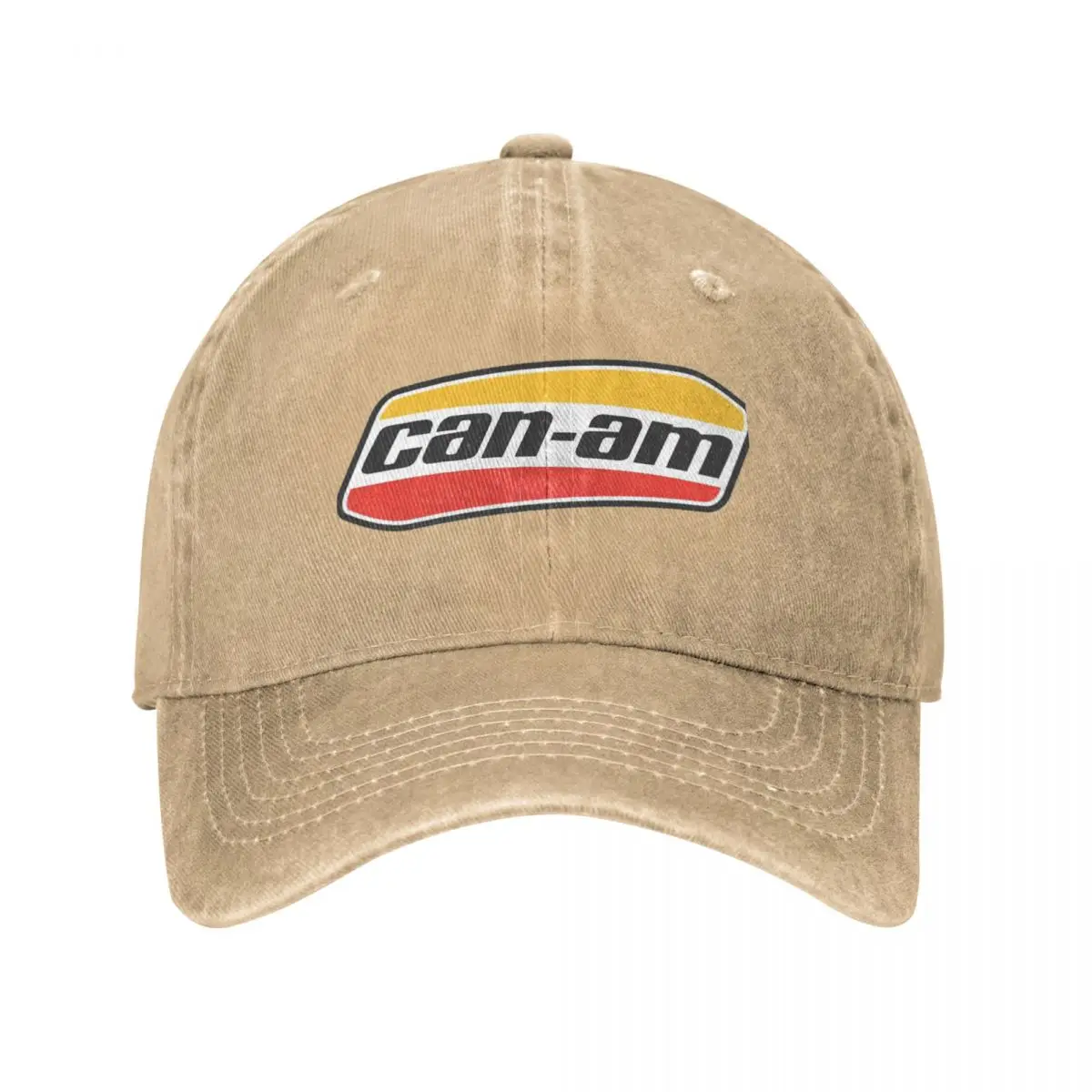 Retro Can Am Baseball Cap Unisex Style Distressed Denim Washed Snapback Hat Motor Lover Vehicles Running Golf Gift Hats Cap