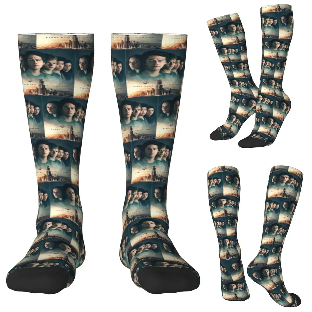 

Maze Runner The Death Cure Socks Harajuku Stockings All Season Long Socks Accessories for Man Woman Gifts