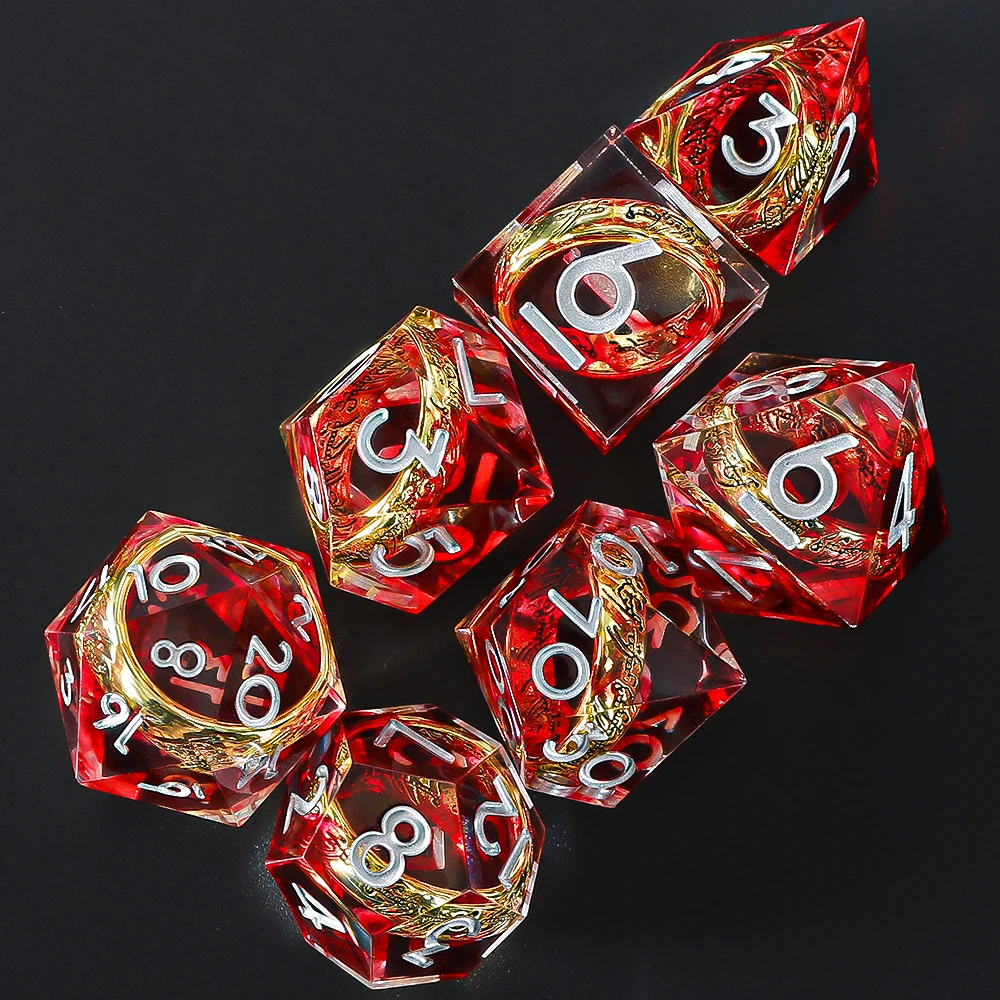 

Resin dice for Lord of the rings, TRPG DND, Dungeons and Dragons Role Playing