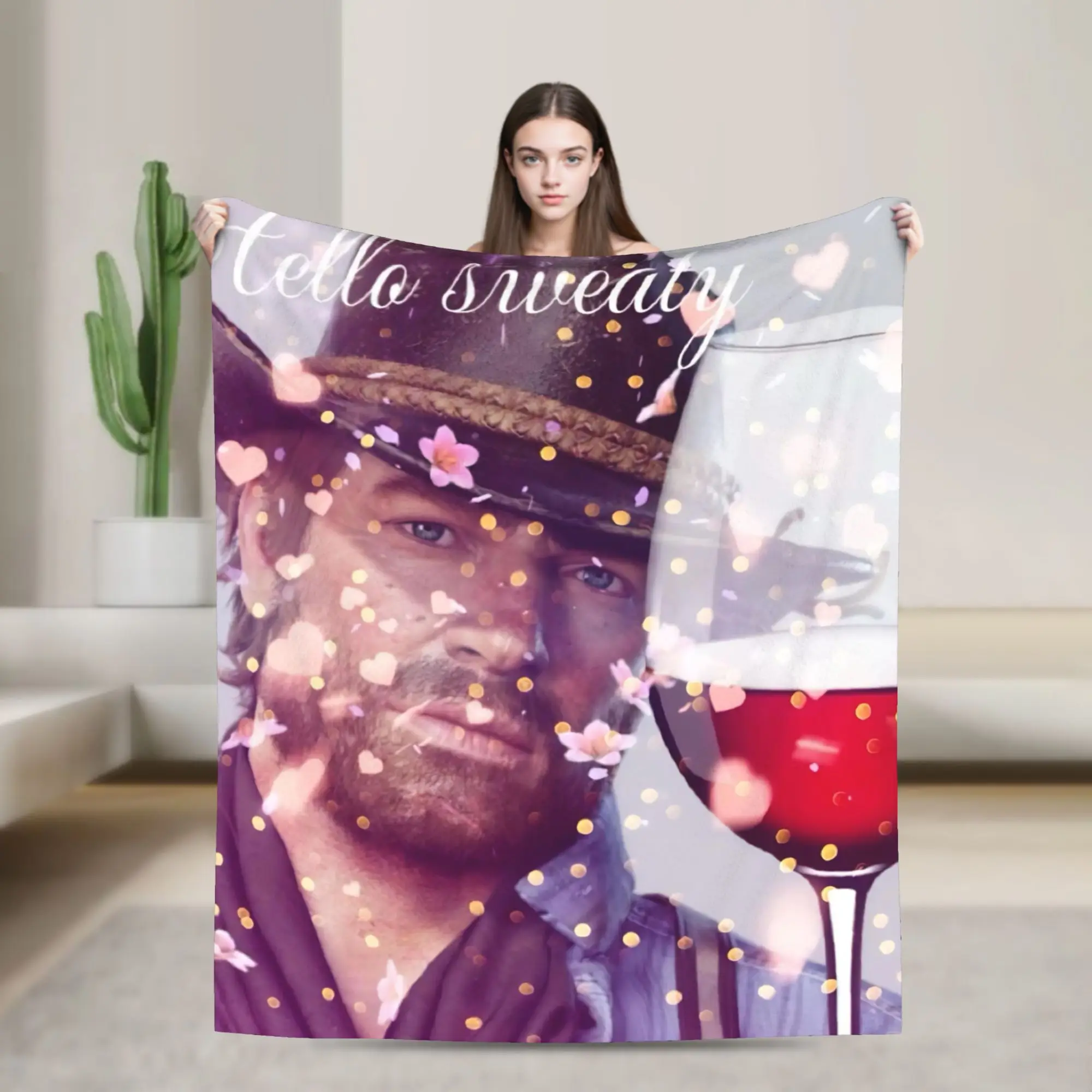 

Blanket Travel Office Arthur Morgan Red Dead Redemption Throw Blanket Flannel Bedspread For Home Decor Funny Sofa Bed Cover