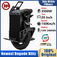 EU Stock Original Begode Blitz Electric Unicycle 134.4V 2400Wh 50S battery Power 3500W 36 Mosfet Motherboard Top 150Km/h EUC