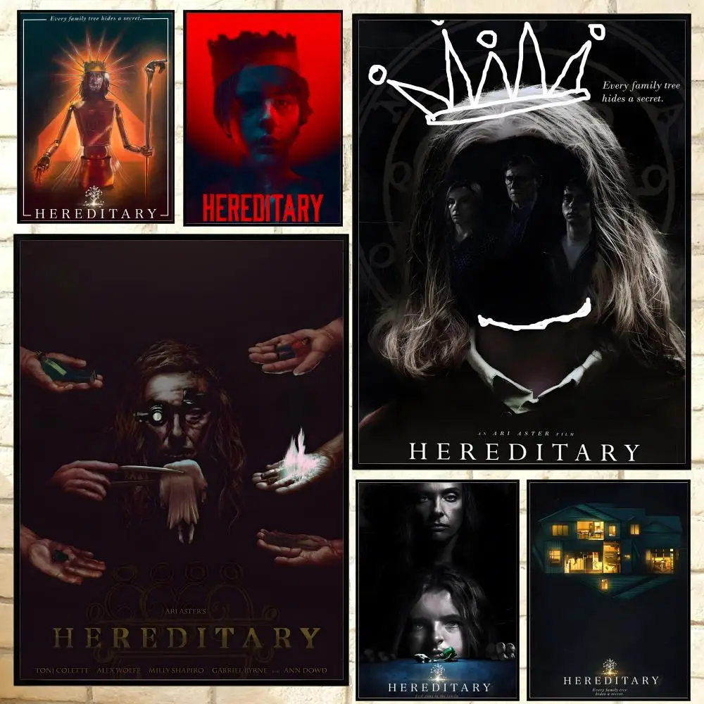 popular horror movie Hereditary Poster Versatile HD Waterproof Wall Art Self-Adhesive Decor for Any Space Ideal Gift