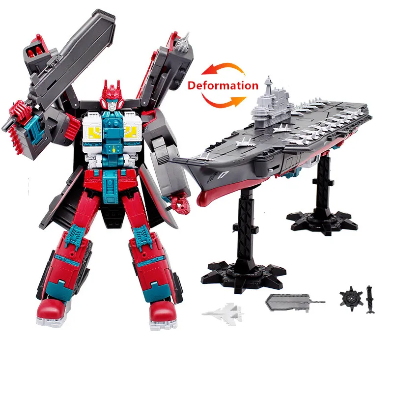 Marine Morphers Transformation Combined Robot Hainan Ship Large Shandong Model Alloy Parts Warships Collectible Figures Kids Toy