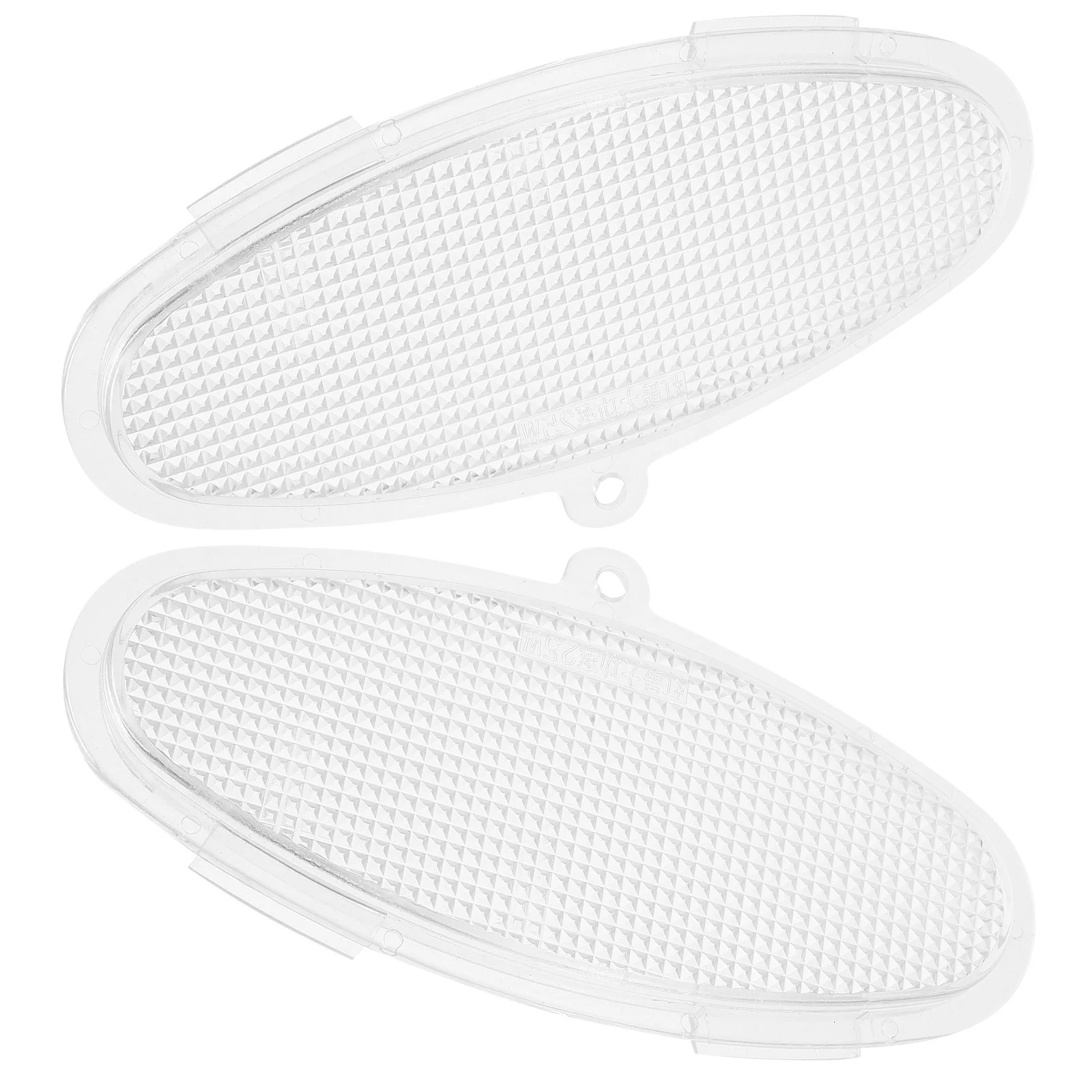 

2Pcs Range Hood Lamp Protectors Oval Plastic Light Covers Kitchen Accessories Replacement for Home Restaurant Hotel
