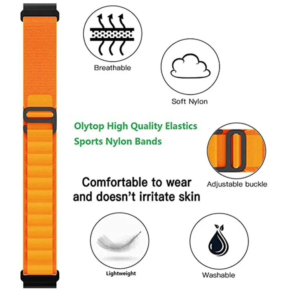 QuickFit 22mm 26mm Nylon Strap For Garmin Fenix 7 7X 6X Pro 5Plus 5XPlus/Epix Pro Gen 2 51mm 47mm Enduro 2 Bracelet Watchband