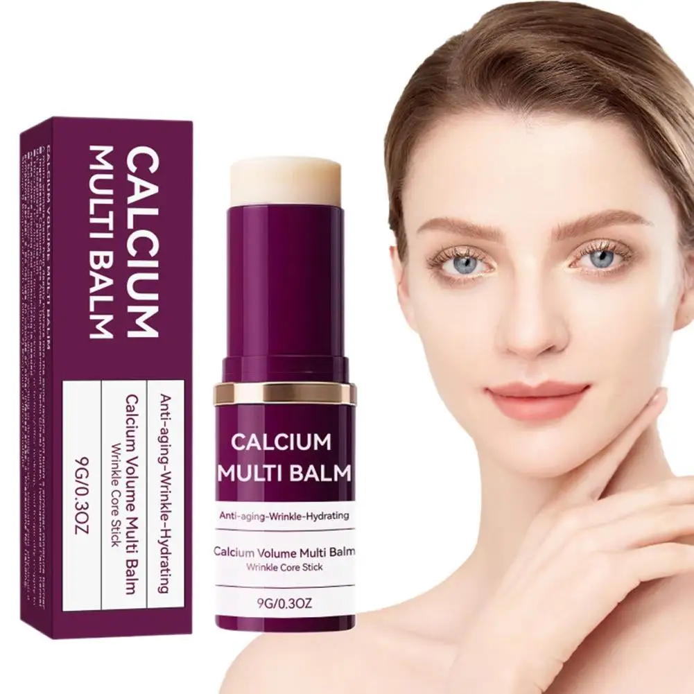 

Collagen Calcium Multi Balm Stick 9g Anti Wrinkle Hydrating Repair Strengthen Skin Barrier Portable Easy Apply Design