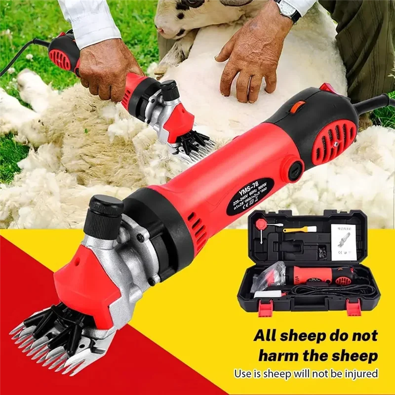 ABPR-Electric Shearing Wool Cutter Trimmer Tufted Scissors Carpet Fader Sheep Clipper 900W Power Cutting Machine EU Plug