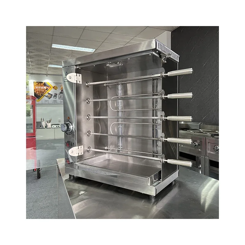 Commercial stainless steel rotary  oven durable chicken barbecue grill for hotel catering equipment.