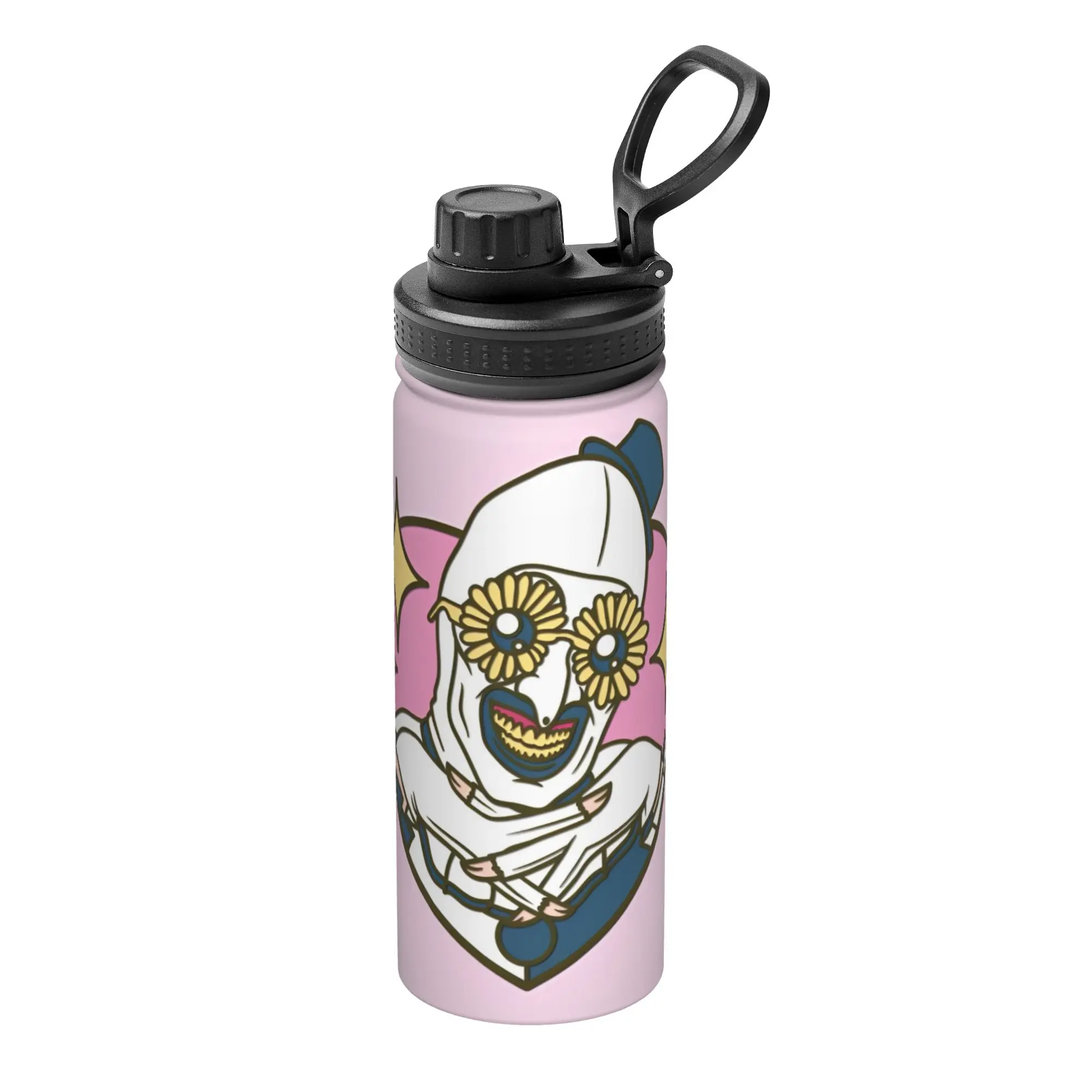 Terrifiers Art the Clown 18OZ Sports Insulated Kettle  Coffee Cups Stainless Steel Outdoor Mugs Water Bottle