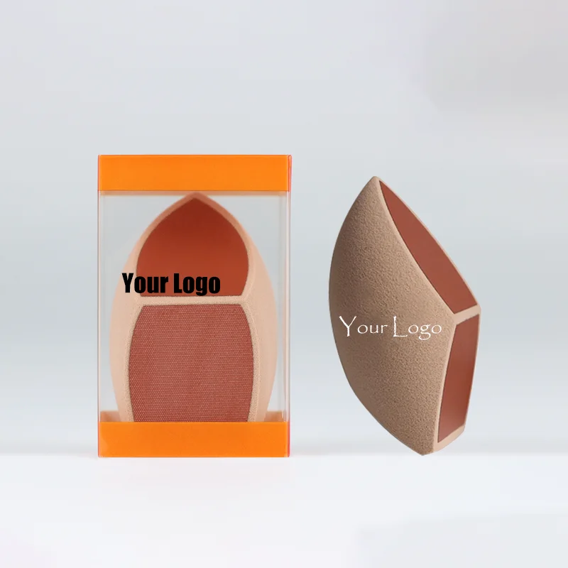 Éponge de maquillage avec Logo personnalisé/éponge de beauté pour fond de teint, sans Latex souple, réduit