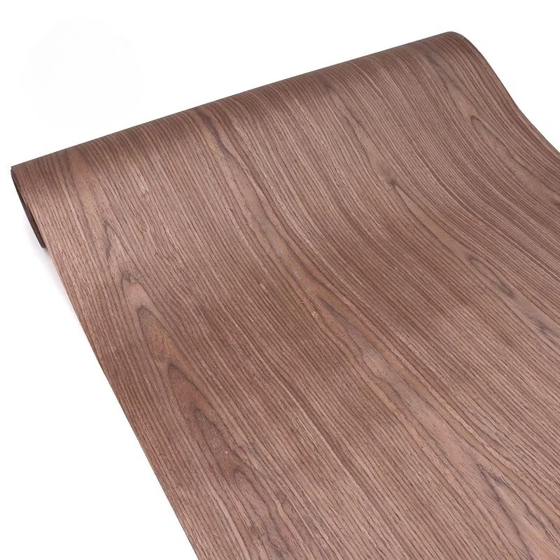 

58x250cm T0.2mm Black Walnut Wood Veneers For Wooden Door Engineering Wood Veneer Panels Wall