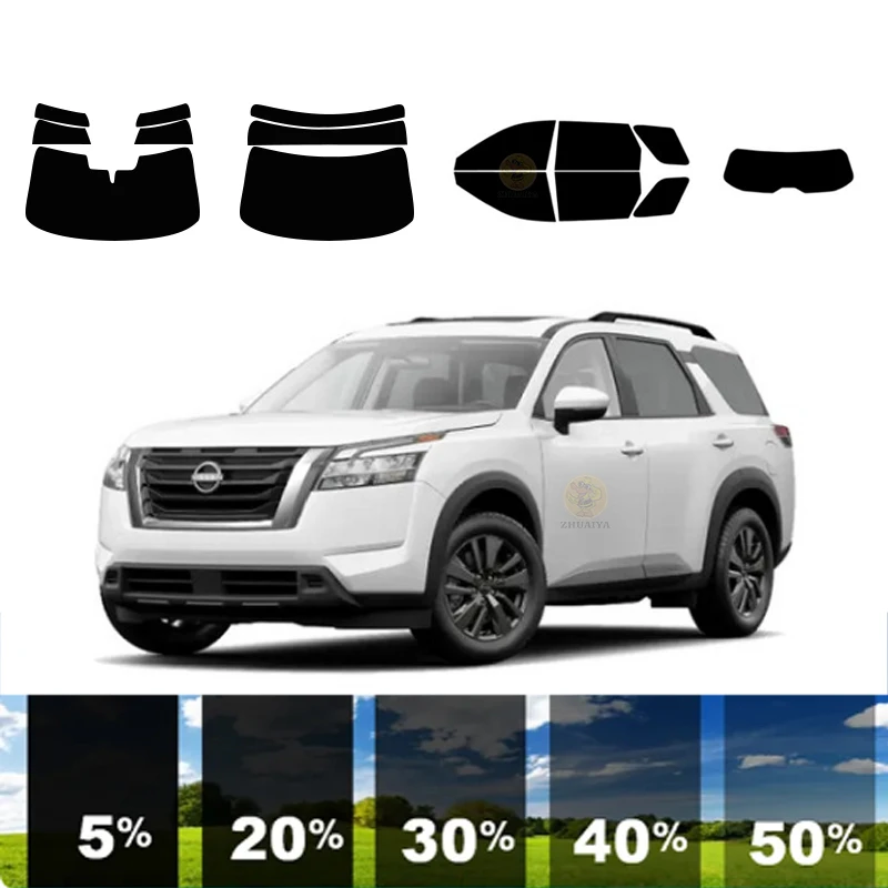 precut Removable Window Tint Film For Car 100% UVR 5%-35%VLT Heat Insulation Carbon ﻿For NISSAN PATHFINDER 4 DR SUV 2022-2023