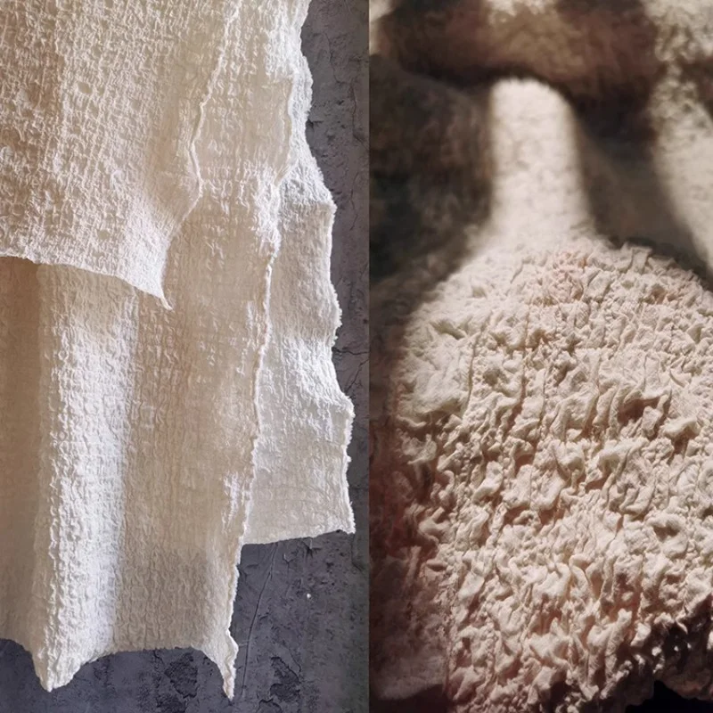 

Мягкая однотонная ткань Suji Series, весна-лето, кремовая, абрикосовая текстура, эластичная ткань, ткань для одежды, сделай сам