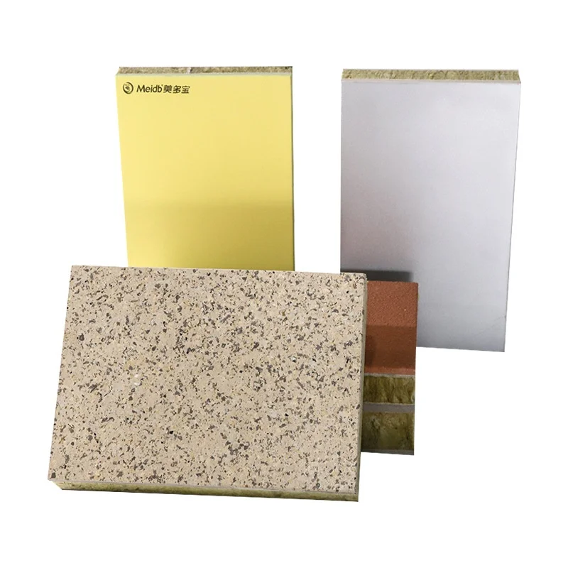 Thermal insulation panels can be customized for solid color fluorocarbon paint for fireproof exterior panels.