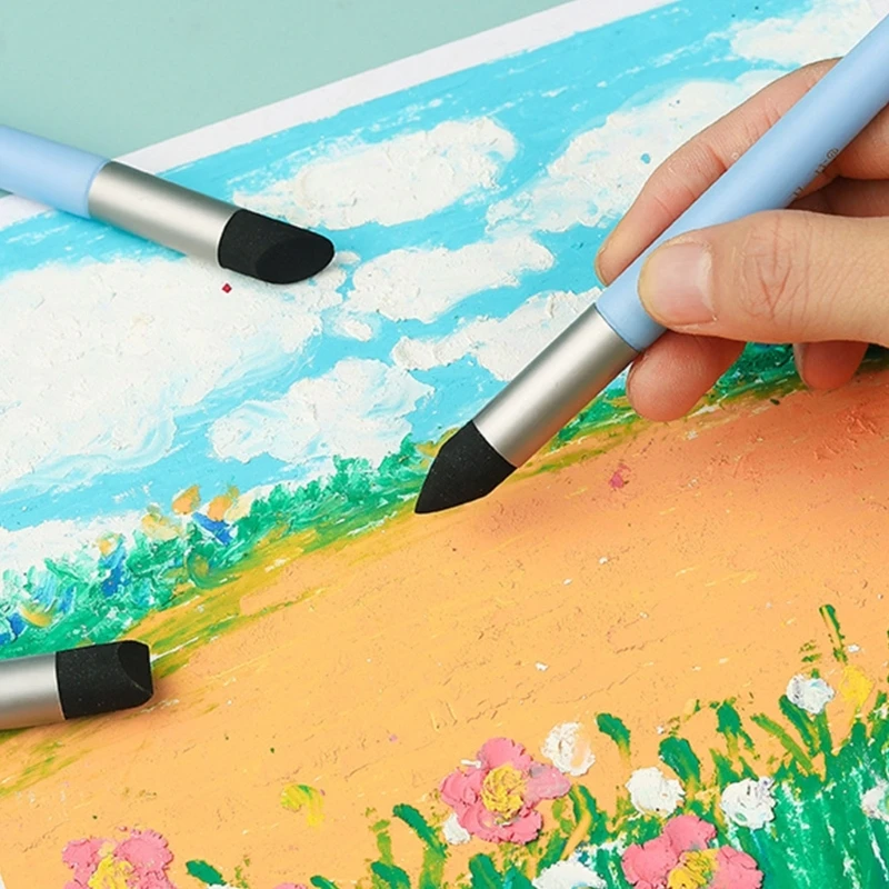 فرشاة طلاء أداة تشكيل الألوان للفنان لتلطيخ مزج أداة مزج الباستيل