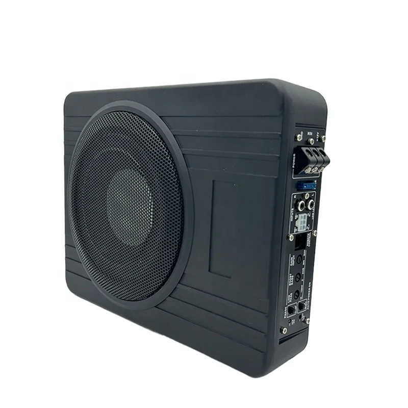 

Popular Model 12V Car o Slim Woofer Under Seat Subwoofer 10 Inch Pure Bass Active Underseat Subwoofer for Car