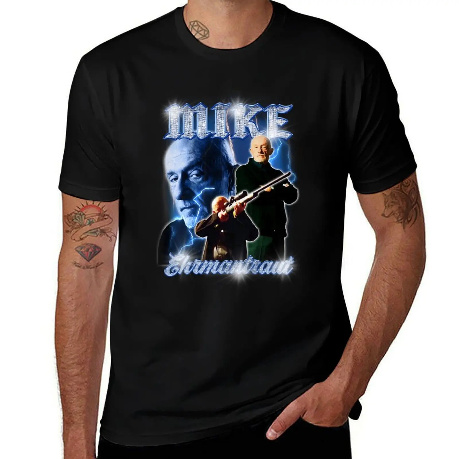 

Mike Ehrmantraut Breaking Bad Vintage 90's Retro Bootleg T-Shirt man graphic t shirt anime t shirts oversize T-Shirt