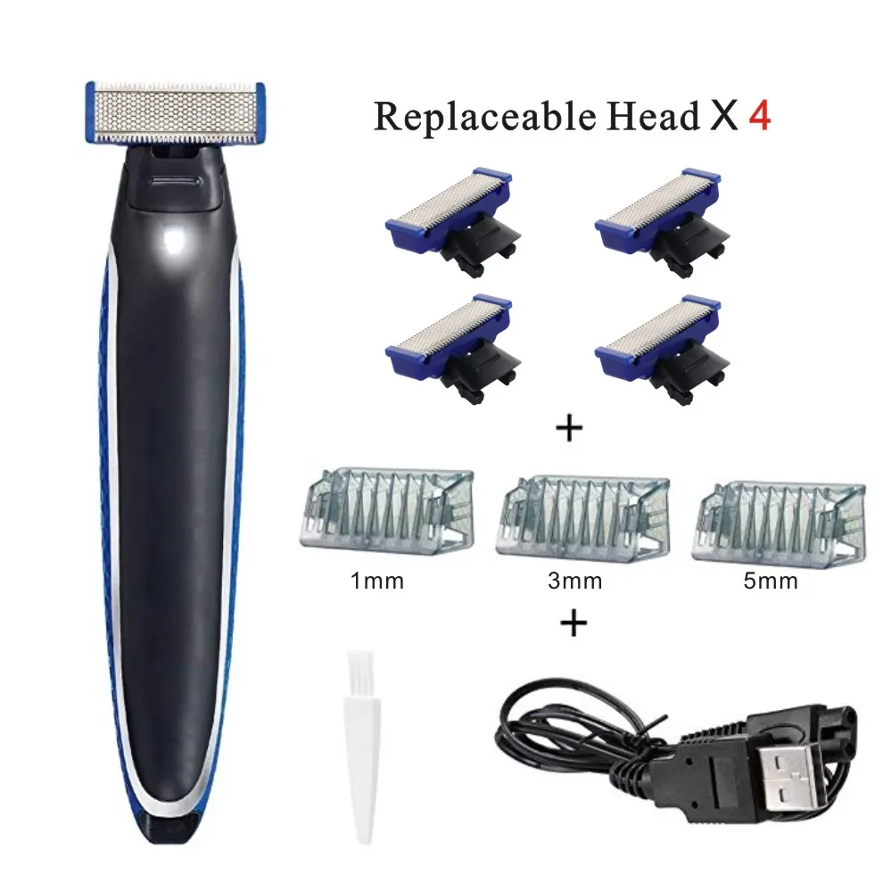 

Electric Shaver for Men and Women Portable Full Body Trimmer Blade Razor for Beard Armpit Leg Chest Hair Removal