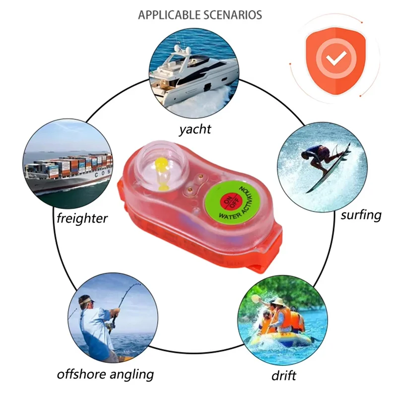 A37T-LED Life Jacket Light Locator Life Saving Signal Light Energy-Efficient Waterproof Portable