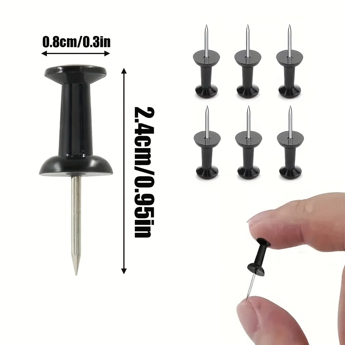 50 Uds. De chinchetas, decoración de postales fotográficas, tachuelas transparentes para pared de fotos, tablón de anuncios, pared del hogar, escuela de oficina en casa