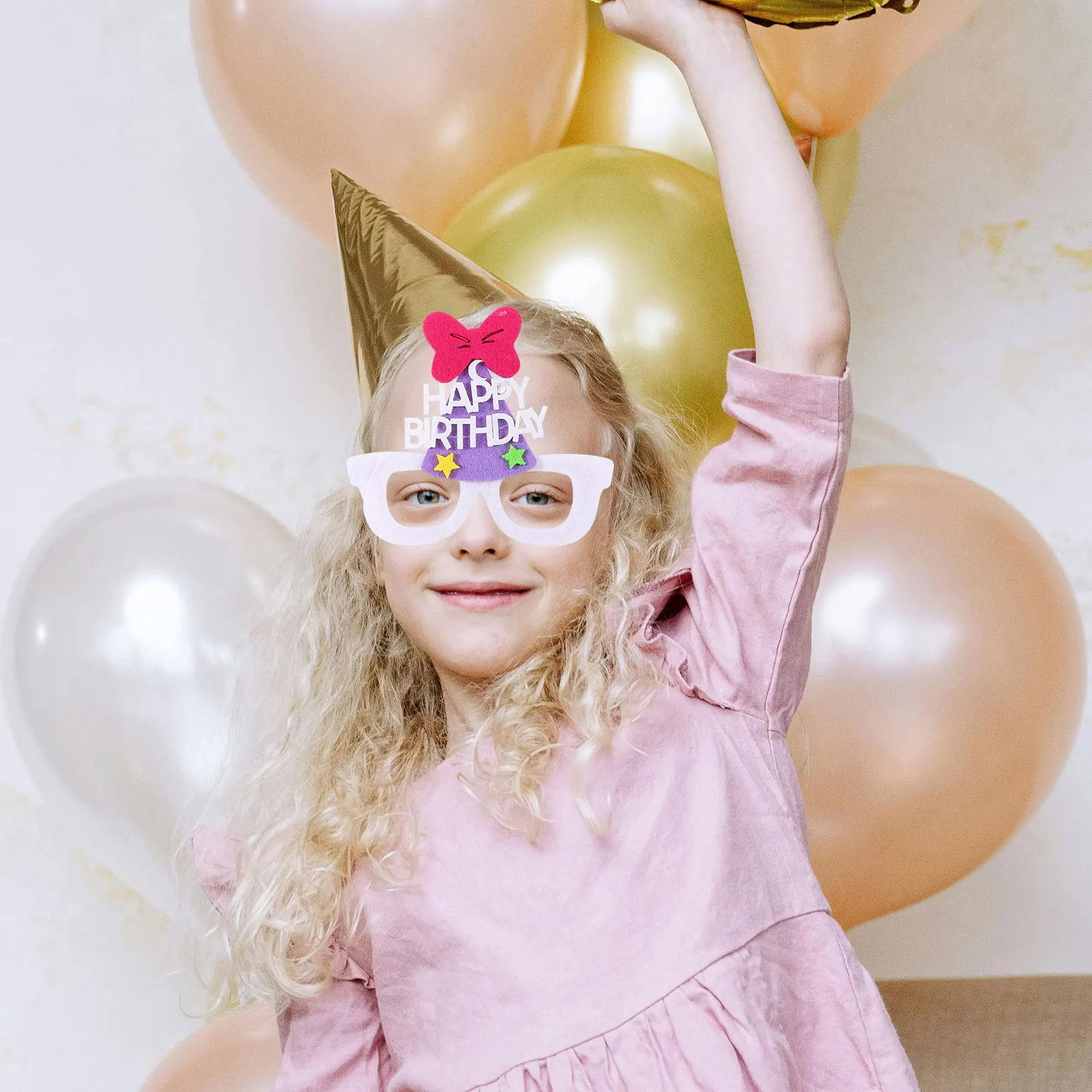 

2Pcs Funny Birthday Glasses Props Creative Colorful Party Eyewear Kids Adults Photo Booth Supplies Fun Party Glasses