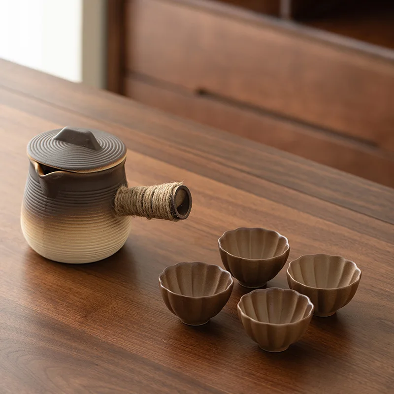 

Открытый горшок для заваривания чая и обжарки молока, новый домашний керамический горшок, чайник для чая с молоком, набор для обжарки угля