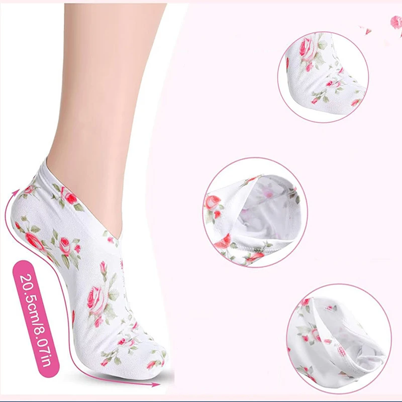 2 Pairs Moisturizing Gloves&Socks for Overnight Bedtime Heal Eczema Sleeping Lotion Hand Spa Treatment,Repair Cracked Dry Skin