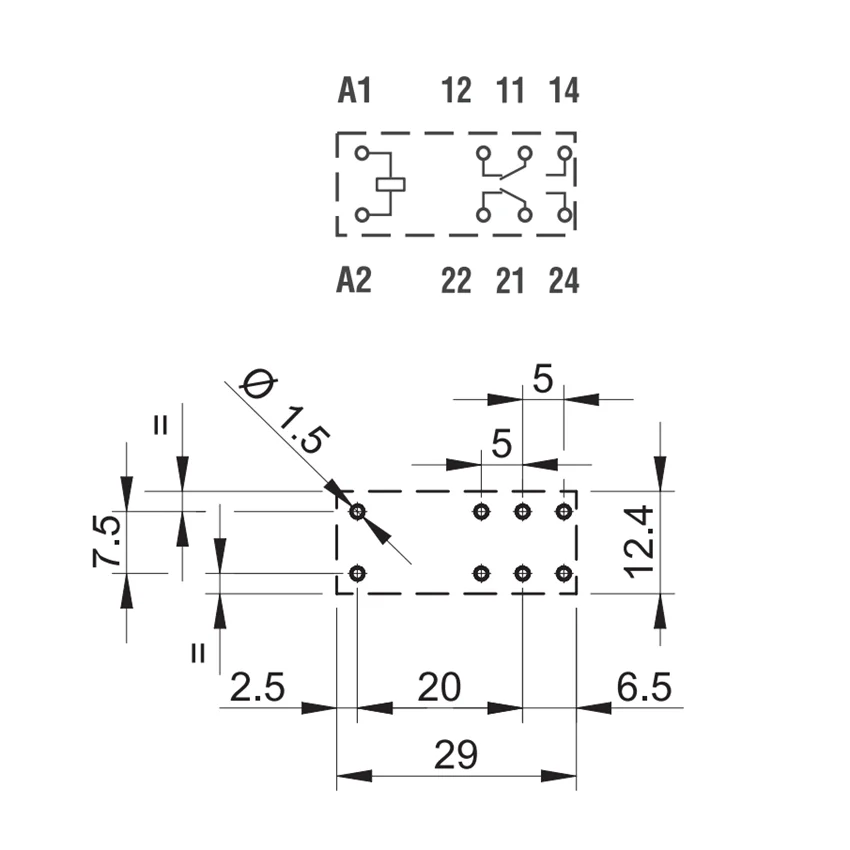 FINDER 100%-NEW 40.62.9.024.4000 40.62.9.012.0000 RELAY 1PCS 40.62 12V 24V  10A 8PIN 2CO original