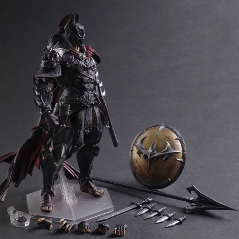 27cm Pa Change Dc Comic Anime Figure Variant Series Pa Change Spartan Warrior Batman Collectible Model Gift